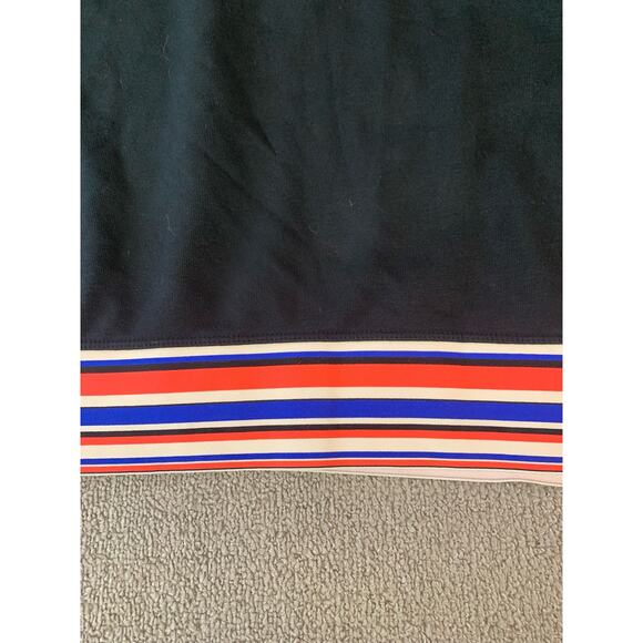 Nike Pro Get Fit Striped Cropped Sweatshirt Dri Fit Crewneck Black Multi Large - Picture 6 of 10